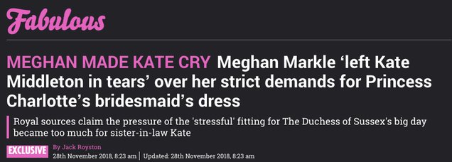 Illustration for article titled Unwrapping the Beef: Meghan Markle and Kate Middleton's Maybe-Fake FeudÂ